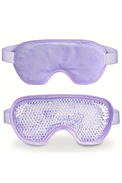 Epilons Sıcak Ve Soğuk Boncuklu Buz Jeli Terapi Göz Maskesi (Mor)