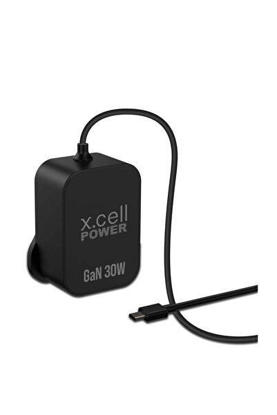 X.Cell شاحن Xcell GaN بقوة 30 واط مع كابل USB-C بطول 1.5 متر | سريع، موفر للط...
