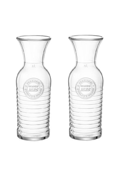 Bormioli Rocco Set 2 carafe BORMIOLI OFFICINA, 1183ml, D9,6xH27,5cm, transparenta (5.40627)