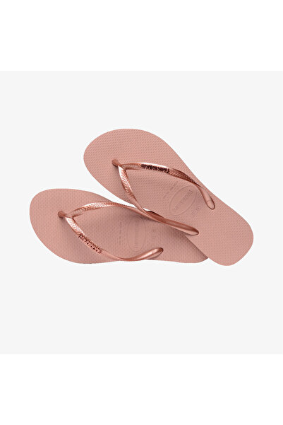 Havaianas Γυναικείες ροζ παντόφλες Slim Metallic Logo