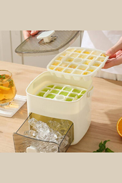 YOMNA Silikonlu Buz Kalıp ve Saklama Kutusu | Hijyenik, BPA İçermez, 24’lü Pr...