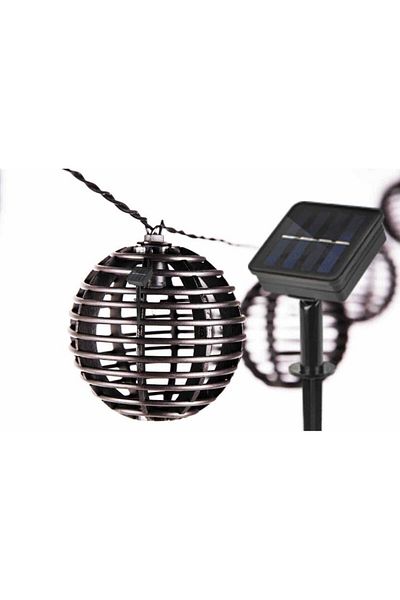 Tescomak Ghirlanda luminoasa cu incarcare solara, lumina calda, 10 becuri, G70-277 5.4 m