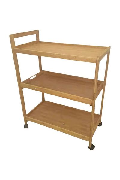 rexa Kitchen Storage Rack with Wheels – Beige | 76 x 58 x 30 cm | Multi-Tier Rolling Organizer