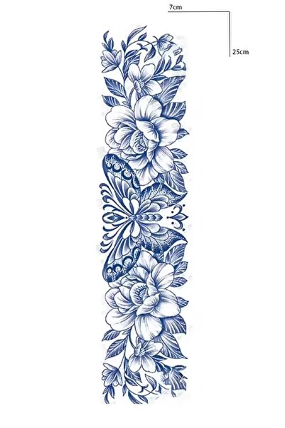 Genel Markalar Kelebek Figürlü 12 Saat Sonra Kararan Geçici Dövme