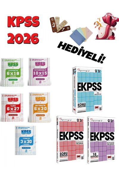 Yargı Yayınları Yargı 2026 EKPSS Konu + Soru + Deneme Seti 8 Kitap Bigelio ve