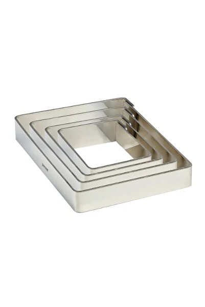 Pavoni Rama patrata pentru tort si prajituri din inox, 160x160x20h mm