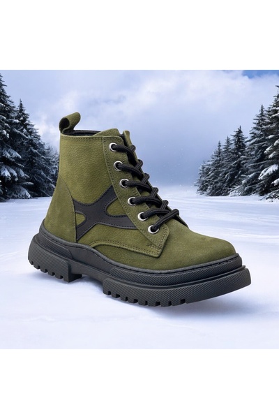 JOJO KIDS παιδικές ορθοπεδικές μπότες, 100% 100 γνήσιες δερμάτινες μπότες, αδιάβροχες, μπότες με φερμουάρ, αντιολισθητική σόλα