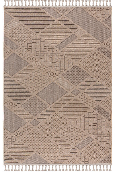 Halımax ZenLine Yumuşak Bukle Hav Toz Vermez Sisal Yolluk Antre Mutfak Salon Oturma Odası Halısı