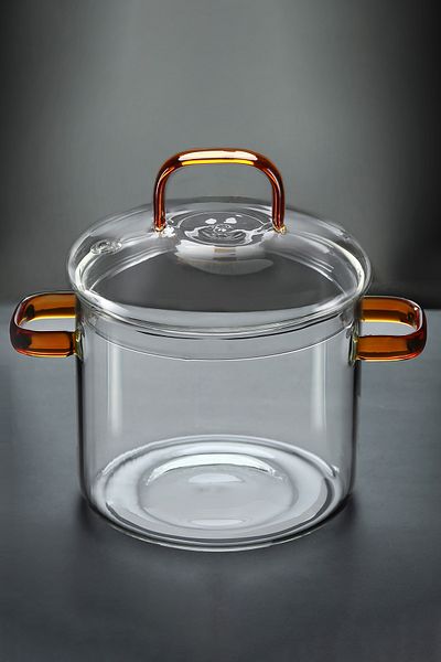 Karaca Borglas Braun Series Glass Deep Pot 18 cm