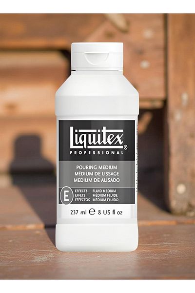 Liquitex Professional Pouring Medium – White | 237ml Acrylic Flow Enhancer for Fluid Art & Pouring Techniques