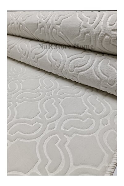 NaRStore Home ELİT KABARTMALI KREM BEJ YIKANABİLİR KAYMAZ TABAN KESME YOLLUK ...