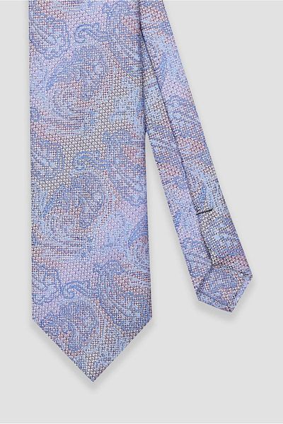 Abbate Tie 8 cm Microfiber Polyester Turquoise Men's Patterned Tie