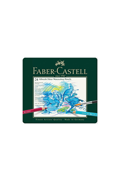 Faber Castell Albercht Dürer Aquarell 24'lü Boya Kalemi,Suda Çözünür,Canlı Re...