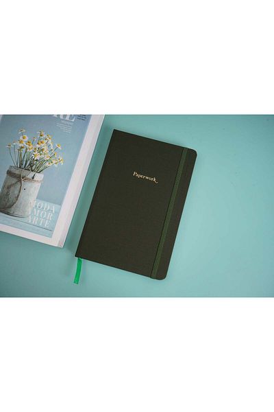 Midi Simple printing with rope car line notebook