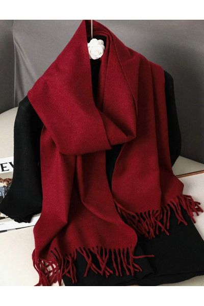 saratremo Soft and Comfortable Cashmere Scarf – 30x180 cm, Solid Color