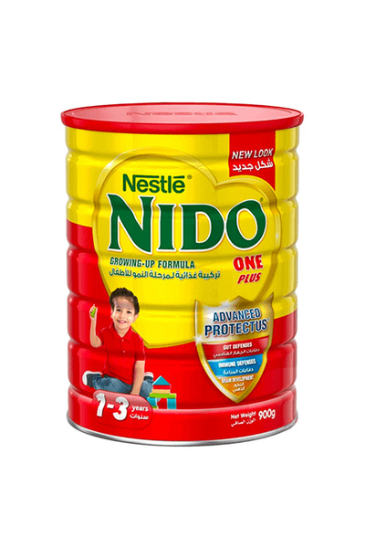 nido تركيبة حليب نستله، المرحلة 3، من 1 إلى 3 سنوات، 900 غرام
