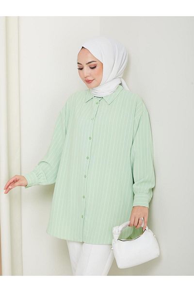 Kirazgym Striped Pattern, Anti-Sweat Fabric, Comfortable Fit Summer Tunic Shirt
