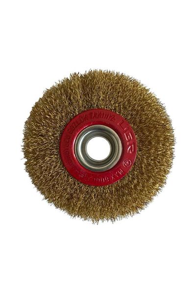 fiba teknik fringed circle wire brush 100 mm