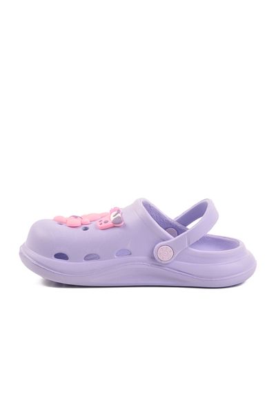 Aspor Lilac Girl's Sabo Slippers