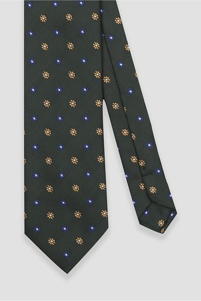 Abbate Tie 8 cm Microfiber Polyester Black Men's Patterned Tie