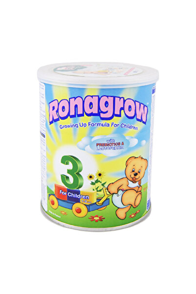 Ronagrow تركيبة حليب النمو مع الحديد، المرحلة 3، من 1 إلى 4 سنوات، 400 غرام