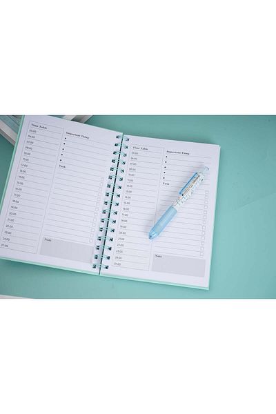 Midi A5 Daily planning coil book notebook