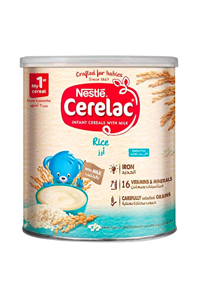 Cerelac سيريلاك أرز حبوب للأطفال، من عمر 6 أشهر، 400 غرام