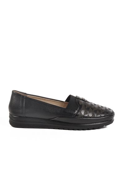 AYAKMOD Black Gel Sole Anatomical Women's Casual Shoes 235 Z
