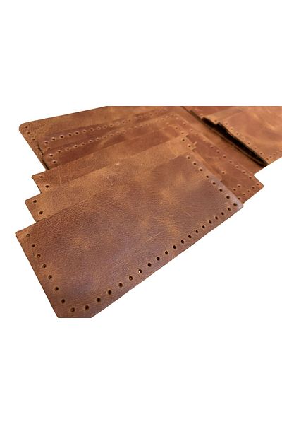 ipekbazaar Ready Cut Leather for Meriç Genuine Leather Men's Wallet with Sewing Holes