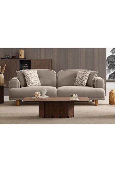 Vivense STELLA BOHEM ÜÇLÜ KOLTUK, SÜTLÜ KAHVE