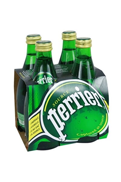 Perrier Sparkling Natural Mineral Water, 330ml × 4
