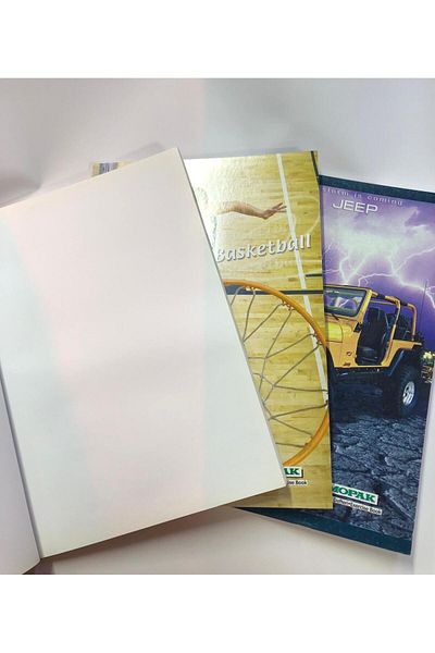 Mopak A4 Cardboard Cover 100 Sheets Unlined Notebook (3Pcs)
