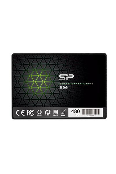 Silicon Power Slim | Dysk półprzewodnikowy | 480 GB | S56 | 2,5" | SATA 6 Gb/s