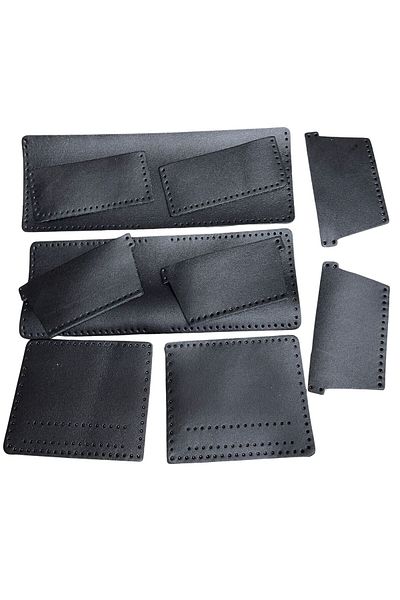 ipekbazaar Ready Cut Leather for Meriç Genuine Leather Men's Wallet with Sewing Holes
