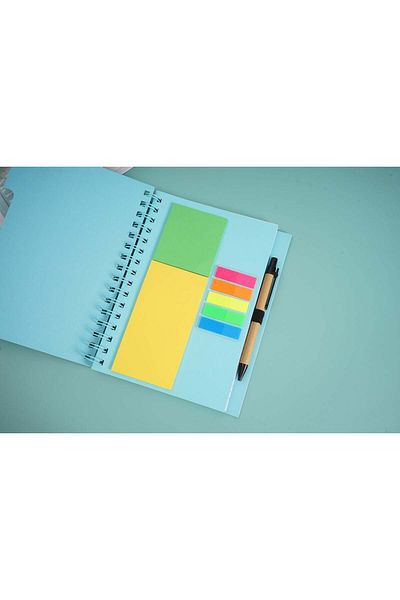 Midi Simple with pen coil notebook/blue