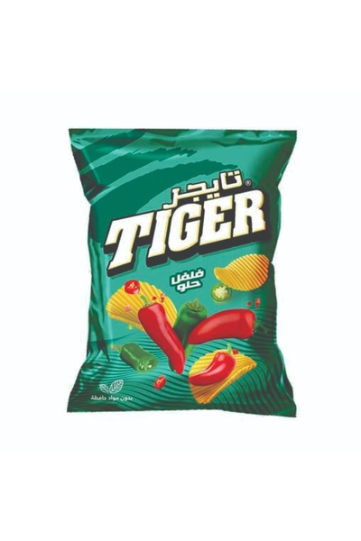 Tiger رقائق البطاطس بالفلفل الحلو، 100 غرام
