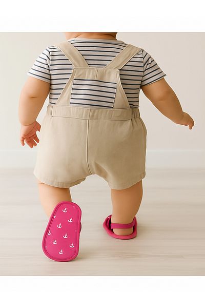 Patika Bebek صنادل صيفية بنمط مرساة، نعل سفلي لتقويم العظام، أنيقة وعالية الجودة