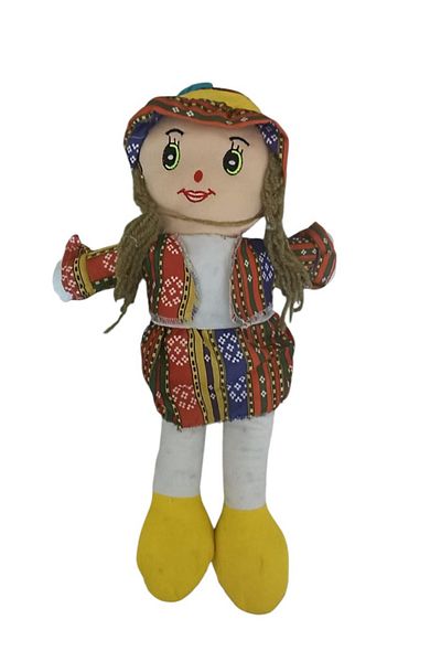 MİNGODAN Local Cloth Doll with Clothes 1 Piece Single Handmade Doll 42 cm