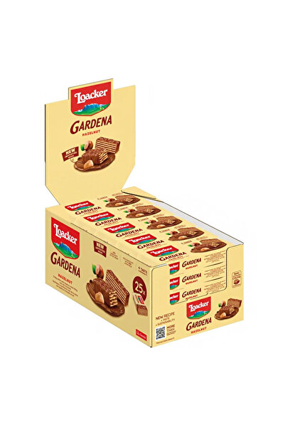 Loacker Gardena Hazelnut Chocolate Wafers, 38g x 25