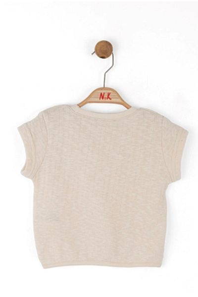 NK 38500 ΠΕΡΛΑ T-SHIRT ΚΡΕΜΑ ΚΟΡΙΤΣΙΑ