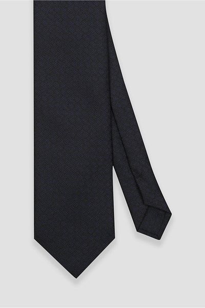 Abbate Tie 8 cm Microfiber Polyester Navy Blue Men's Patterned Tie