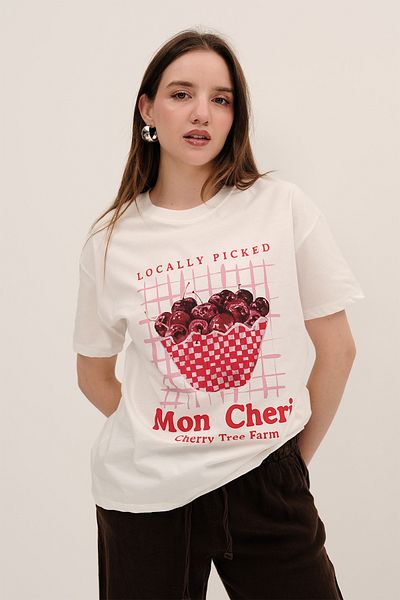 Addax Cherry Printed T-Shirt P10492