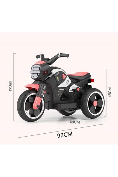 rexa Honelevo Kids Ride-On Sports Motorcycle – Red | Stylish Electric Bike with Lighting & Music
