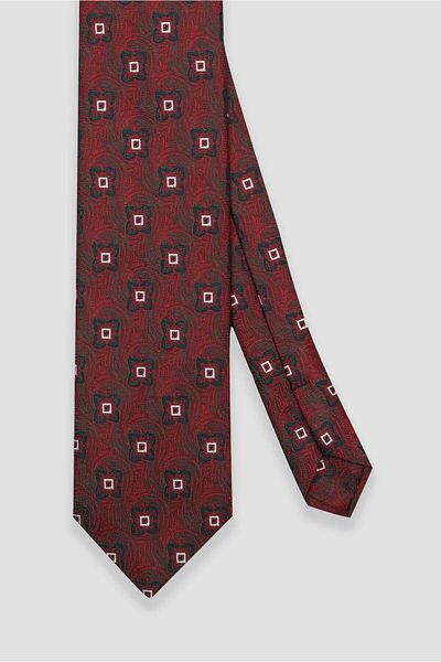 Abbate Tie 8 cm Microfiber Polyester Green Men's Patterned Tie