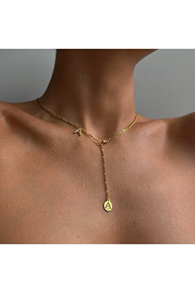 vogutima jewelery&silver by timuçin mavili İki Harfli Ince Figaro Zincirli 92...