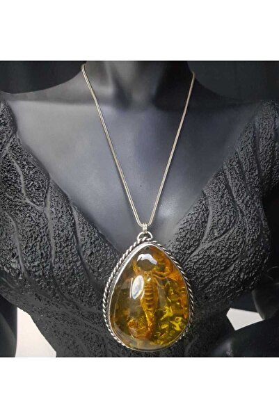 vogutima jewelery&silver by timuçin mavili Reçine Içinde Gerçek Akrep El Işi ...