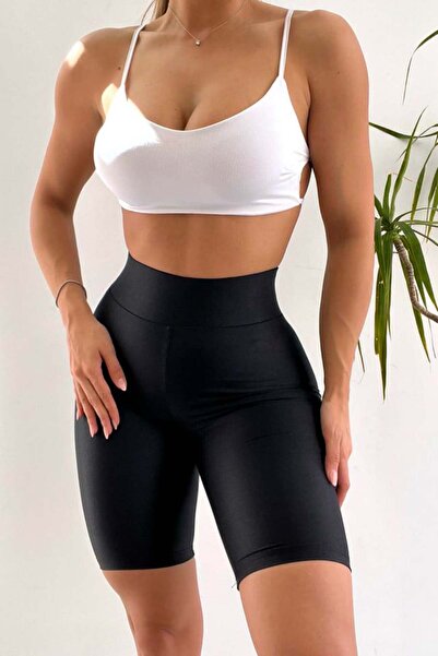 FashionForYou Ethan fitness shorts, with waist shaping band, Black