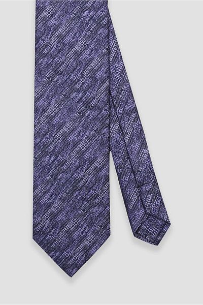 Abbate Tie 8 cm Microfiber Polyester Purple Men's Patterned Tie