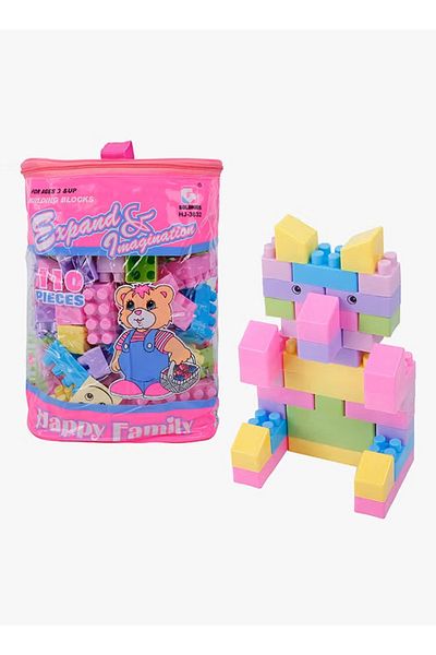 HAPPLY 110-Piece Building Maker Blocks With Bags 110 3+ Years