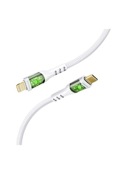 Promate Ultra-fast USB-C to Lightning cable, 27W data transfer and charging, 1.2m